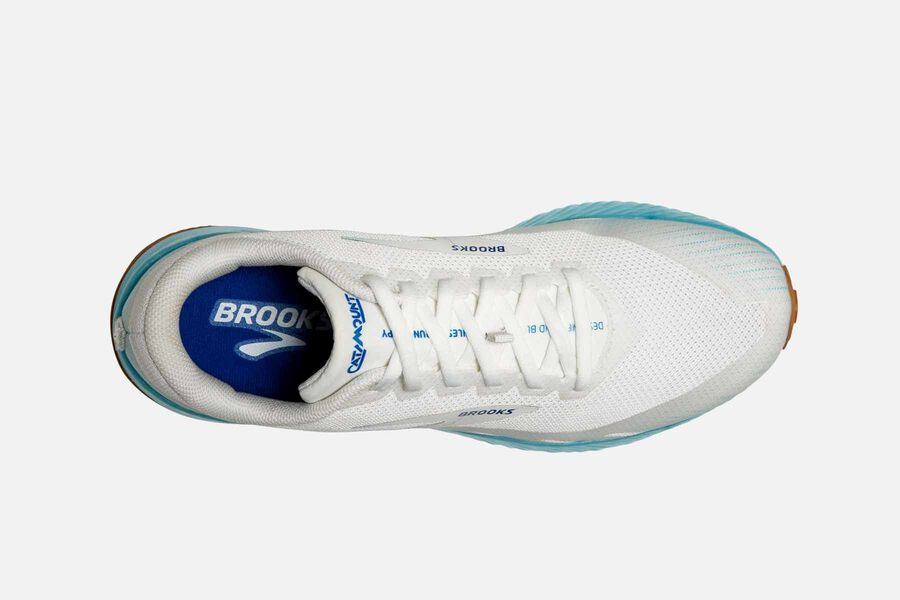 Brooks Catamount Trail Running Shoes Womens White/Blue 824637-TKR